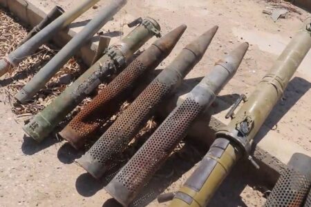 Various ammunition and communication devices left behind by ISIS terrorists found in Syria’s Deir Ezzor