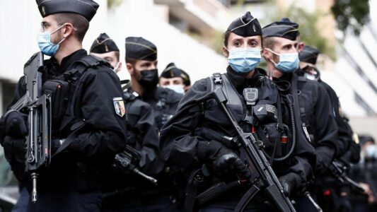 French police arrested seven people for suspected terrorist links in two regions of the country