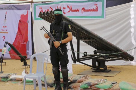 Hamas terrorists claimed responsibility for firing rockets from Gaza at Israel