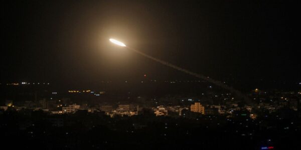 Terrorist groups from Gaza mar peace signing by firing thirteen rockets at Israel