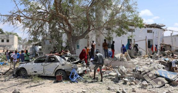 Three people killed in suicide attack outside mosque in Somalia