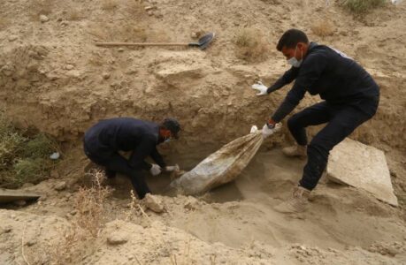 Iraqi authorities discovered remains of 123 people in Islamic State mass grave