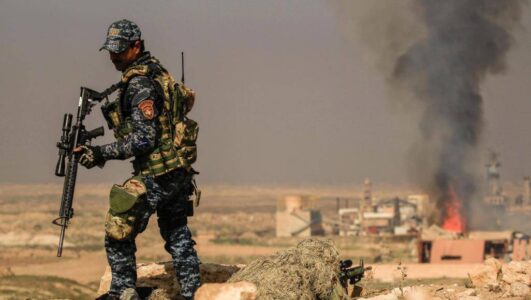 Four Iraqi policemen injured in an Islamic State terrorist attack in Kirkuk governorate