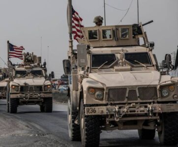 Terrorist attack targets the US-led coalition convoy in Iraq