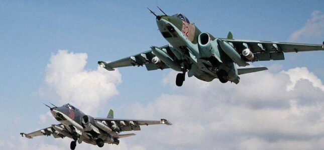 Russian warplanes attacked Islamic State positions in eastern Syria