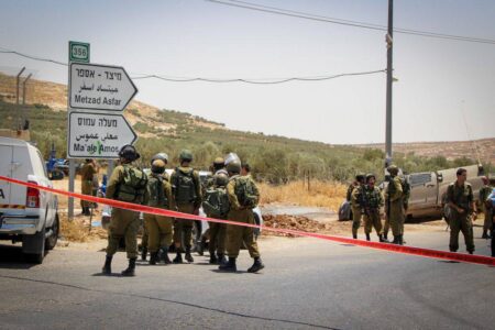 Attempted ramming terror attack reported near the Givat Asaf settlement in the West Bank