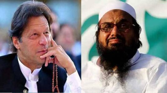 Accused Hafiz Saeed is at home receiving guests with help from Imran Khan