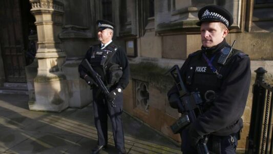 London’s Metropolitan Police arrested two men on suspicion of terrorism offence in Westminster