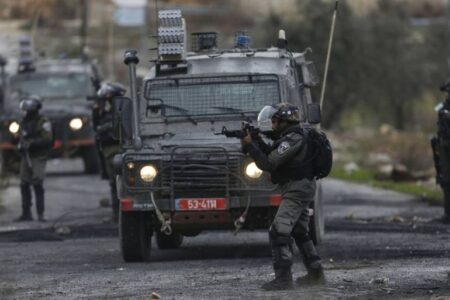 Palestinian terrorists fire anti-tank rocket at bus