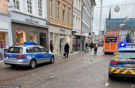 Car drove into pedestrians in the city of Trier killing at least four people including a young girl