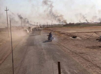 Islamic State terrorists destroyed electrical transformers and agricultural pumps in Al-Azim district