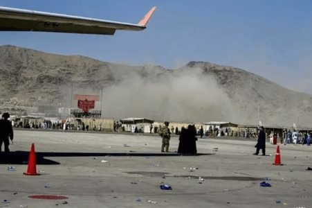 Islamic State terrorist group claimed responsibility for two blasts outside the Kabul airport