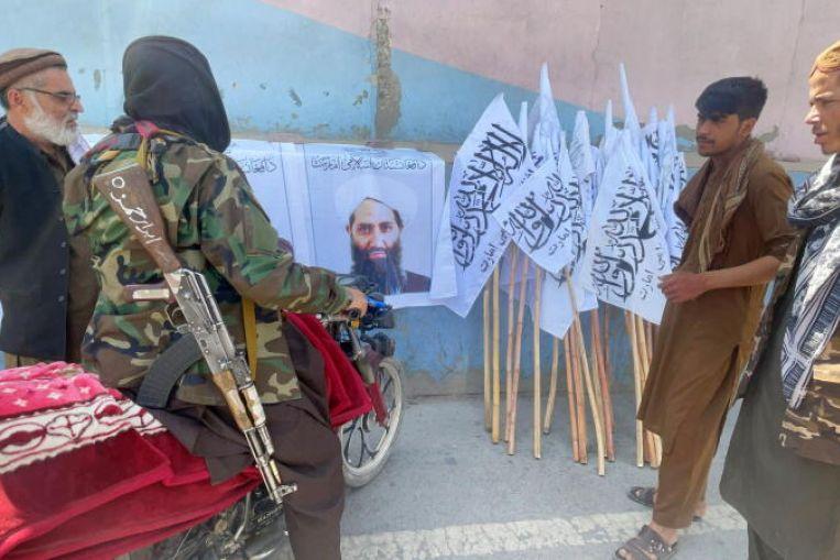 GFATF - LLL - Talibans supreme leader Mullah Hibatullah Akhundzada arrives in Kandahar