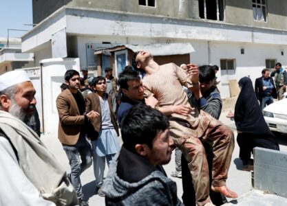 Eight people killed at Taliban funeral in bomb attack blamed on Islamic State branch in Afghanistan