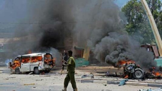 Roadside bomb blast in southern Somalia killed two civilians