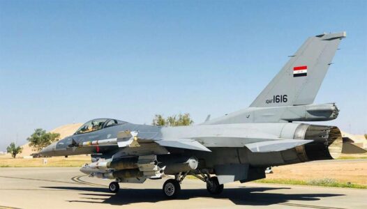 Iraqi airforce targeted two Islamic State hideouts in Kirkuk