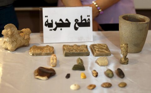 Iraqi army seized 36 artifacts in an Islamic State tunnel in Nineveh