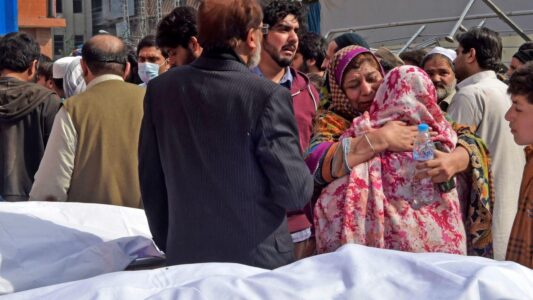 At least 56 people killed and another 196 injured in blast at Shia mosque in Pakistan’s Peshawar