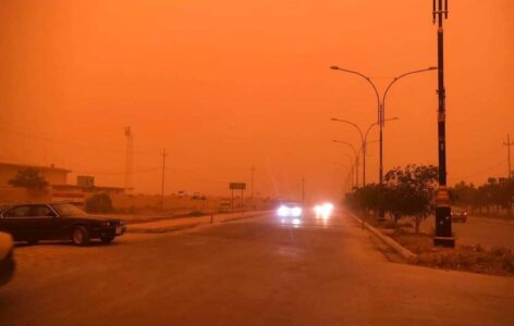 Exploiting a sandstorm, ISIS militants attack a site in Saladin