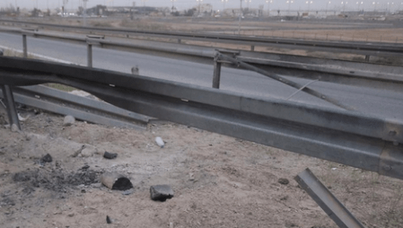 IED explosion targets a convoy of the Coalition in Saladin