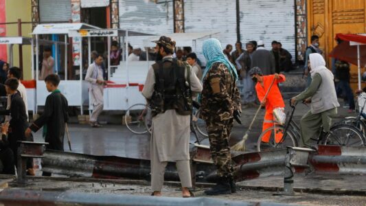 Several people injured as blast hits busy shopping street in Kabul