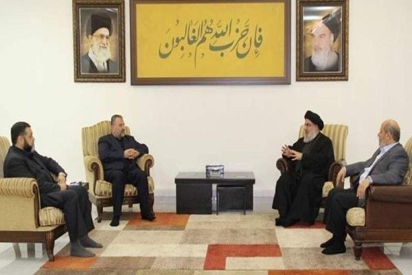 Hezbollah Chief and Hamas Delegation Discuss Developments in Palestine