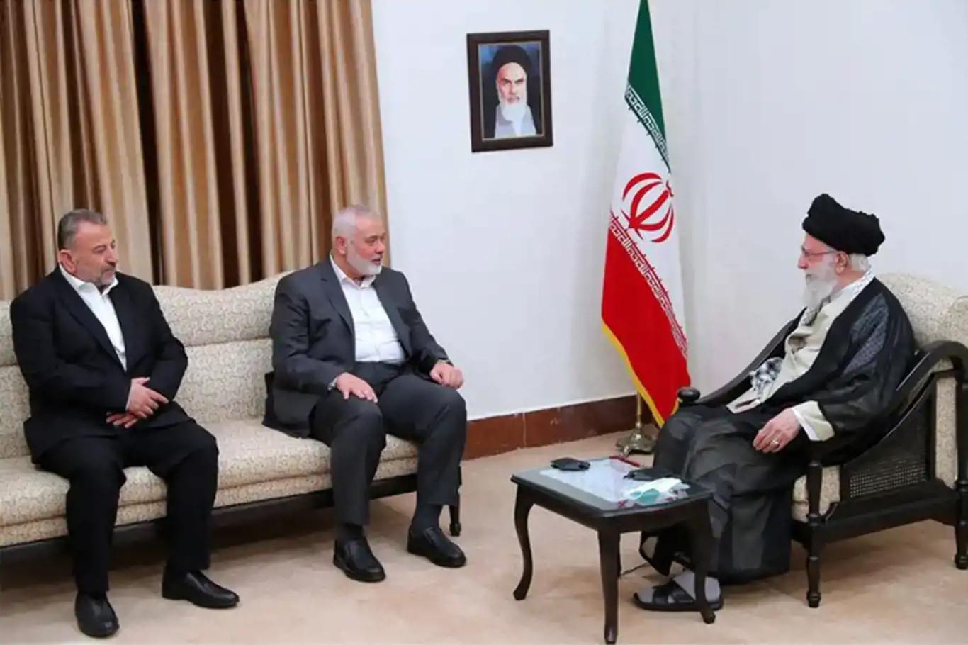 Iranian religious leader meets Hamas political bureau chief Ismail Haniyeh in Tehran
