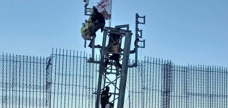 Hezbollah members seen stealing Israeli surveillance tech from border tower