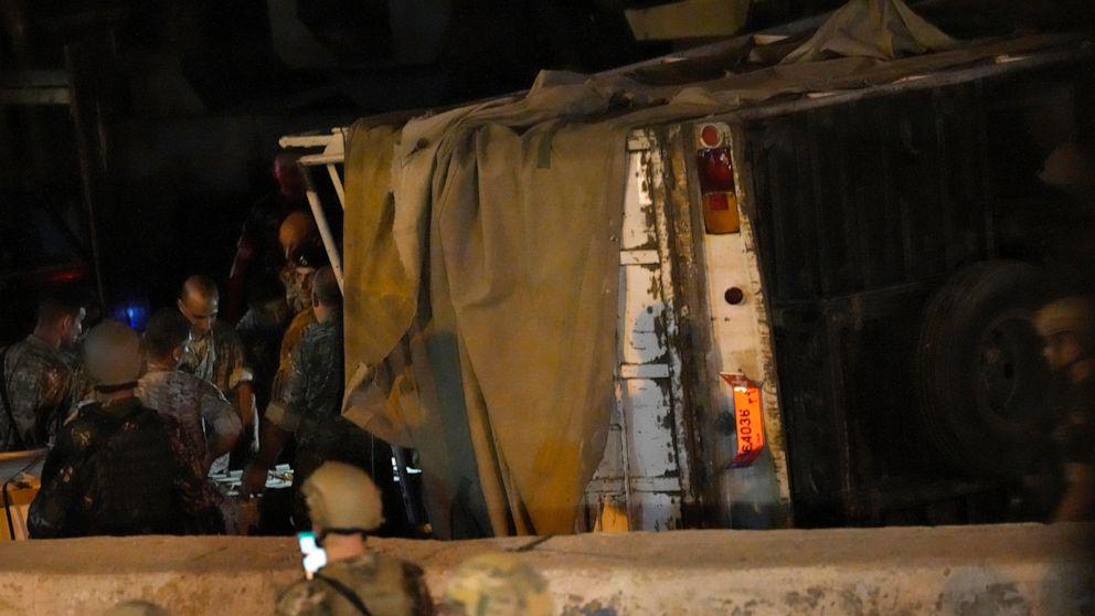 Lebanese army takes Hezbollah truck containing munitions after 2 die in clashes