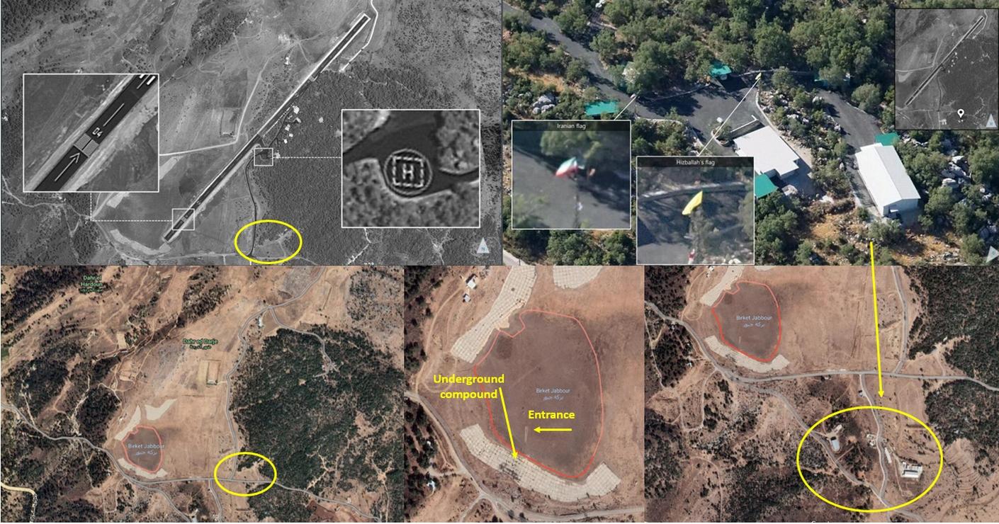 IRGC and Hezbollah terror airfield in Birket Jabbour, South Lebanon