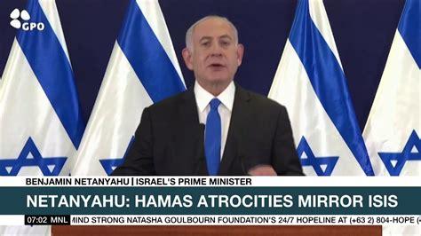 Netanyahu says Hamas atrocities mirror ISIS