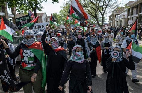 ‘Death to America,’ ‘Death to Israel’ chants pour out of Muslim protesters in Michigan on last day of Ramadan