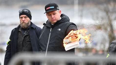 Far-right extremist and former Muslim make bid to burn the Koran in Sweden ahead of Eurovision