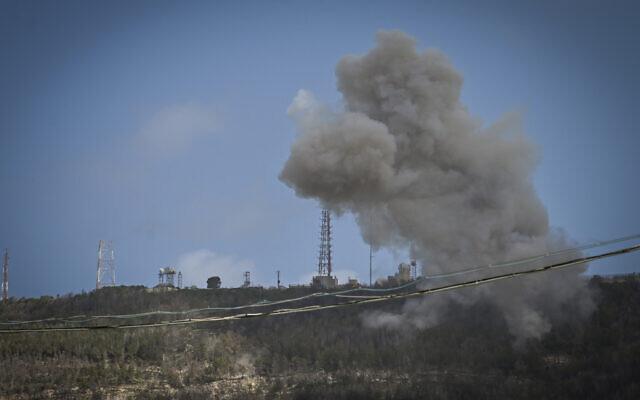Hamas fires more than 20 rockets from Lebanon at northern Israel